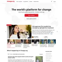 The Worldâs Platform for Change Â· Change.org