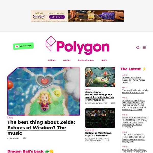 Polygon: Gaming and Entertainment News, Culture, Reviews, and More