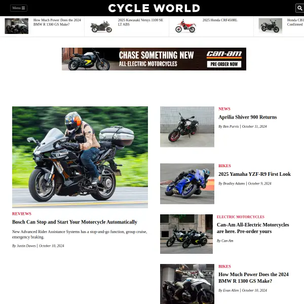 Motorcycle News, Reviews - Motorcycle Videos | Cycle World