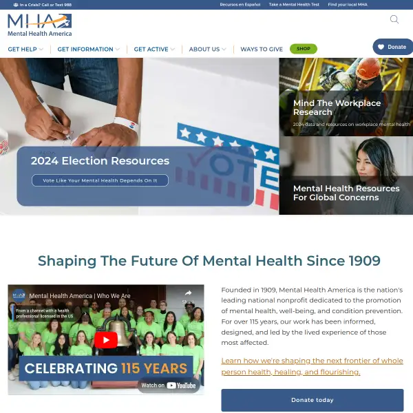 Mental Health America | Homepage | Mental Health America