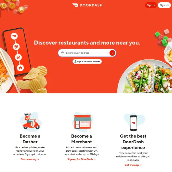 DoorDash Food Delivery & Takeout