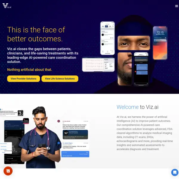 Viz.ai, the proven AI-powered care coordination platform