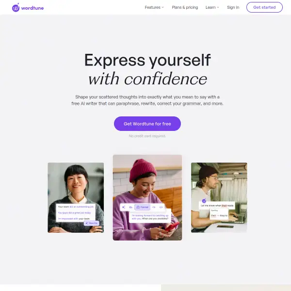 Wordtune — Express yourself with confidence