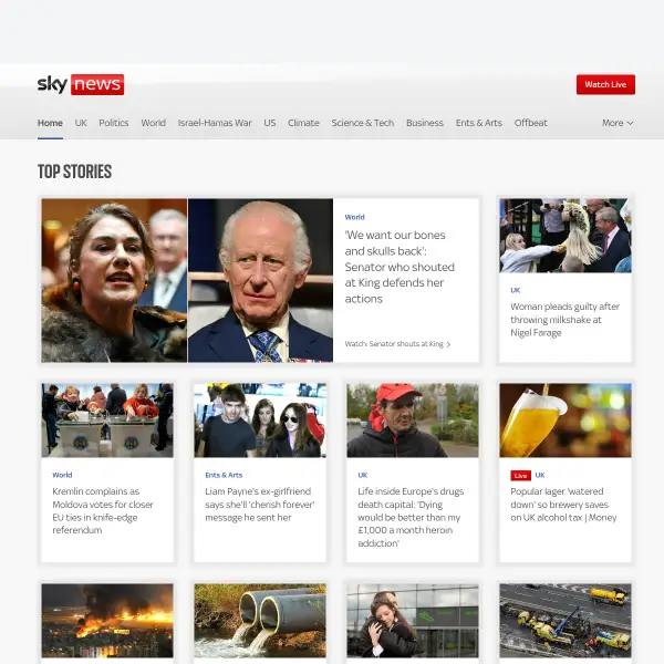 The Latest News from the UK and Around the World | Sky News