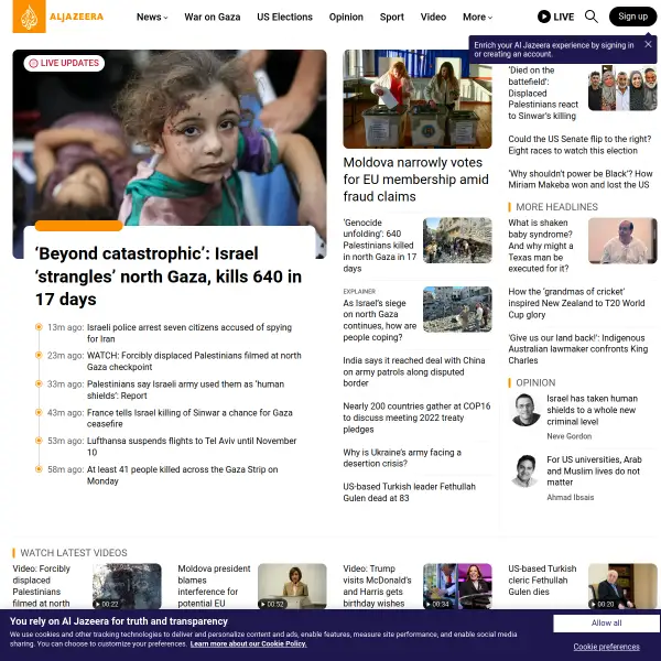 Breaking News, World News and Video from Al Jazeera