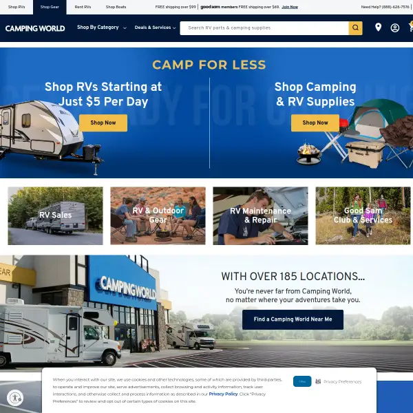 RV Parts, Supplies, Accessories & Outdoor Gear  | Camping World