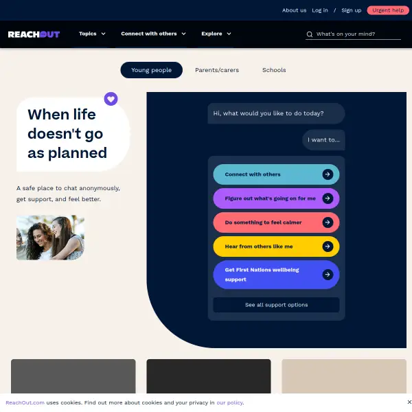 A Safe Place to Chat Anonymously, Get Support & Feel Better | ReachOut Australia